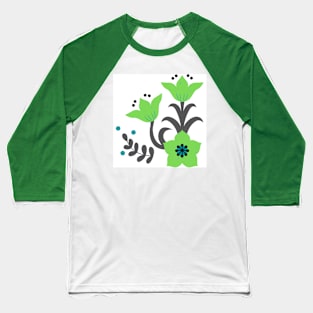 Flower Baseball T-Shirt